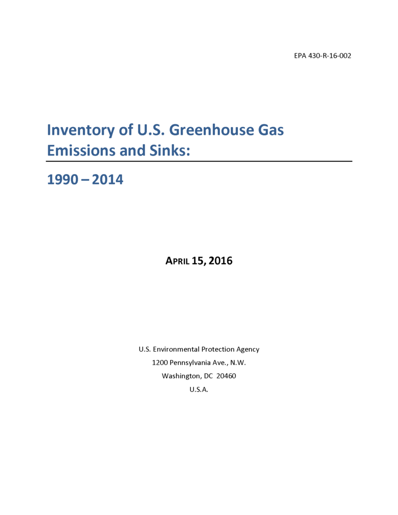 page 1 from us-ghg-inventory-2016-main-text