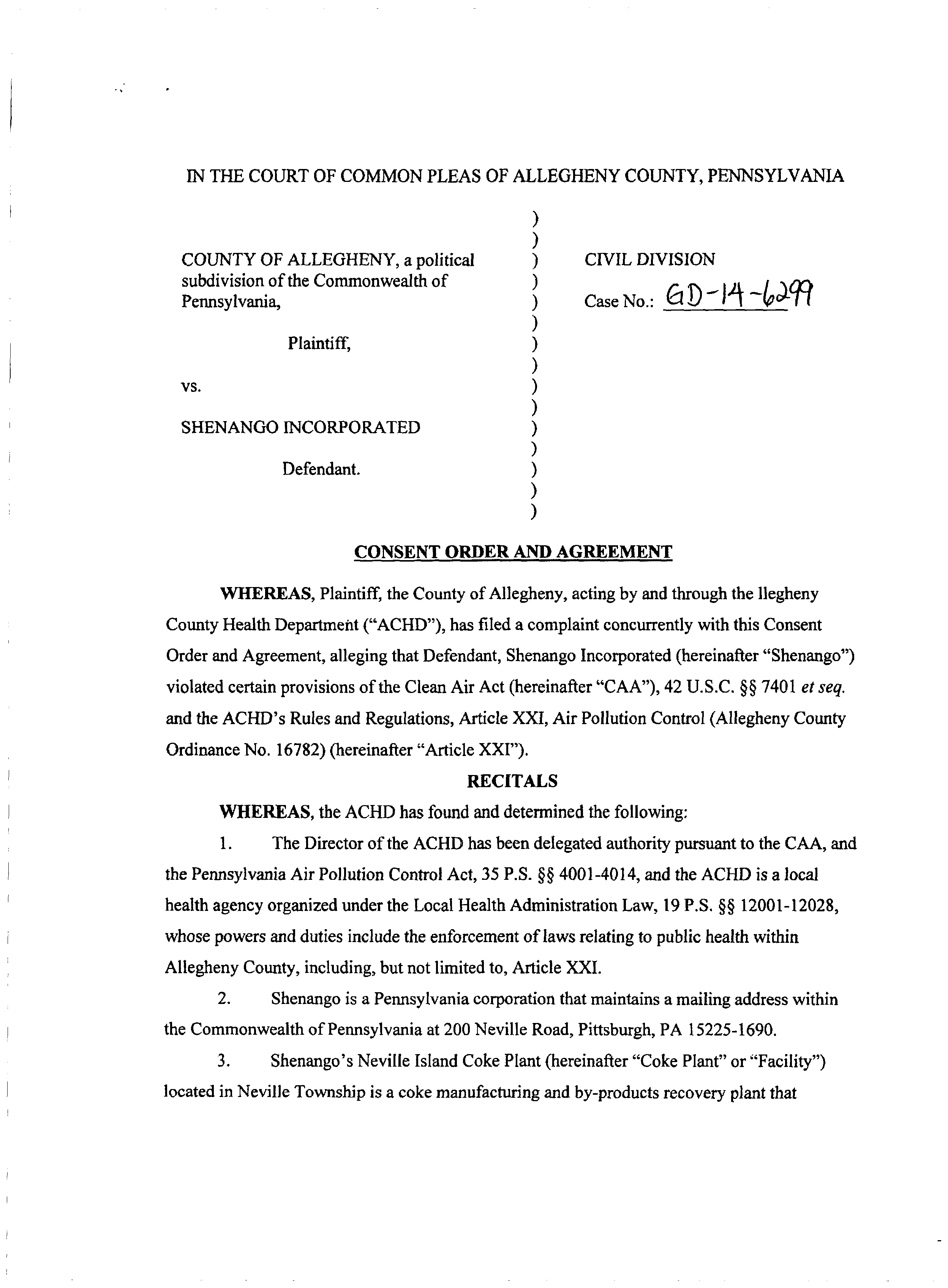 page 1 of Consent Order (04.08.14)